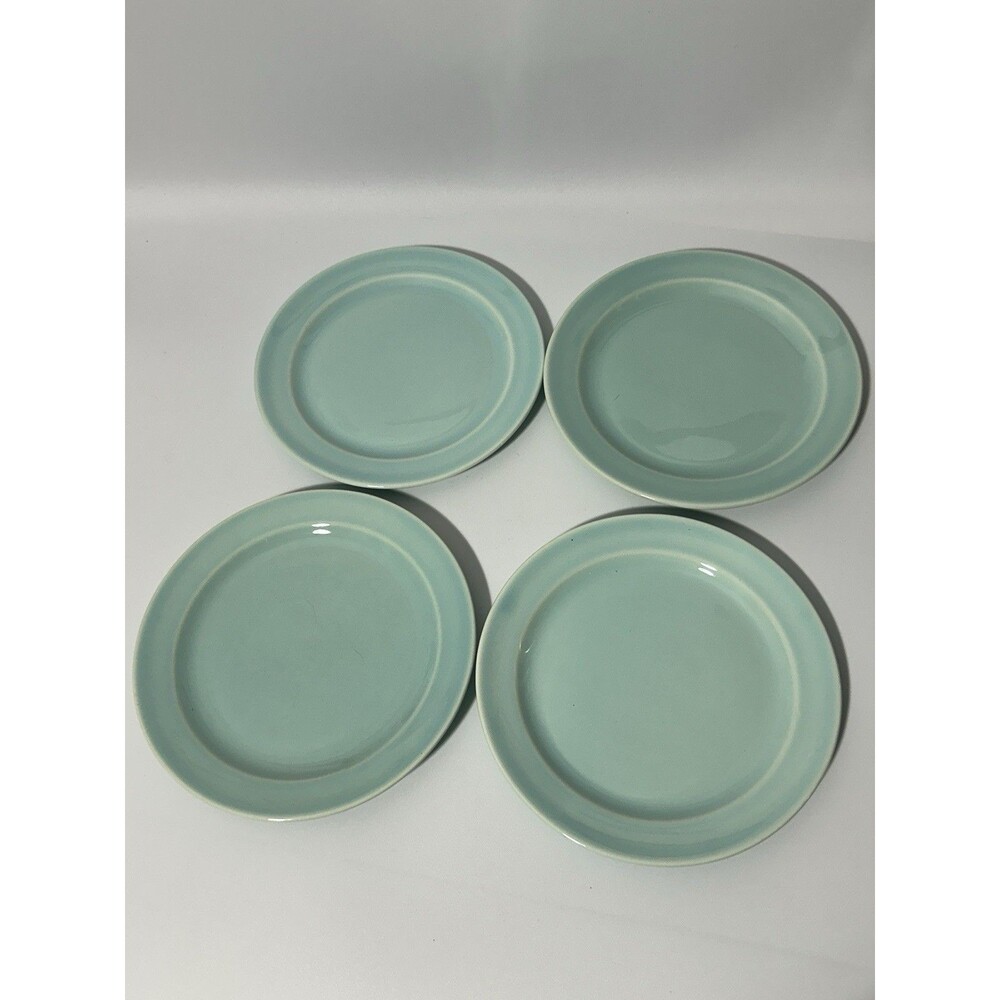 Vintage Luray Pastels 6.25” Bread Dessert Plate Green Set of 4